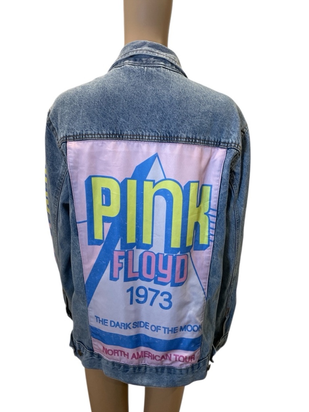 Pink Floyd Unisex Dark Side of the Moon 1973 Tour Graphic back Patch size M - Picture 4 of 4